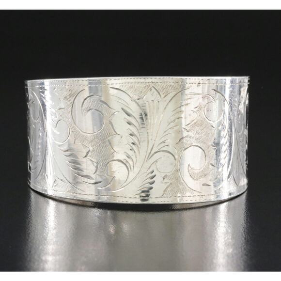 Gorgeous Sterling Silver Cuff Bracelet - Picture 2 of 5